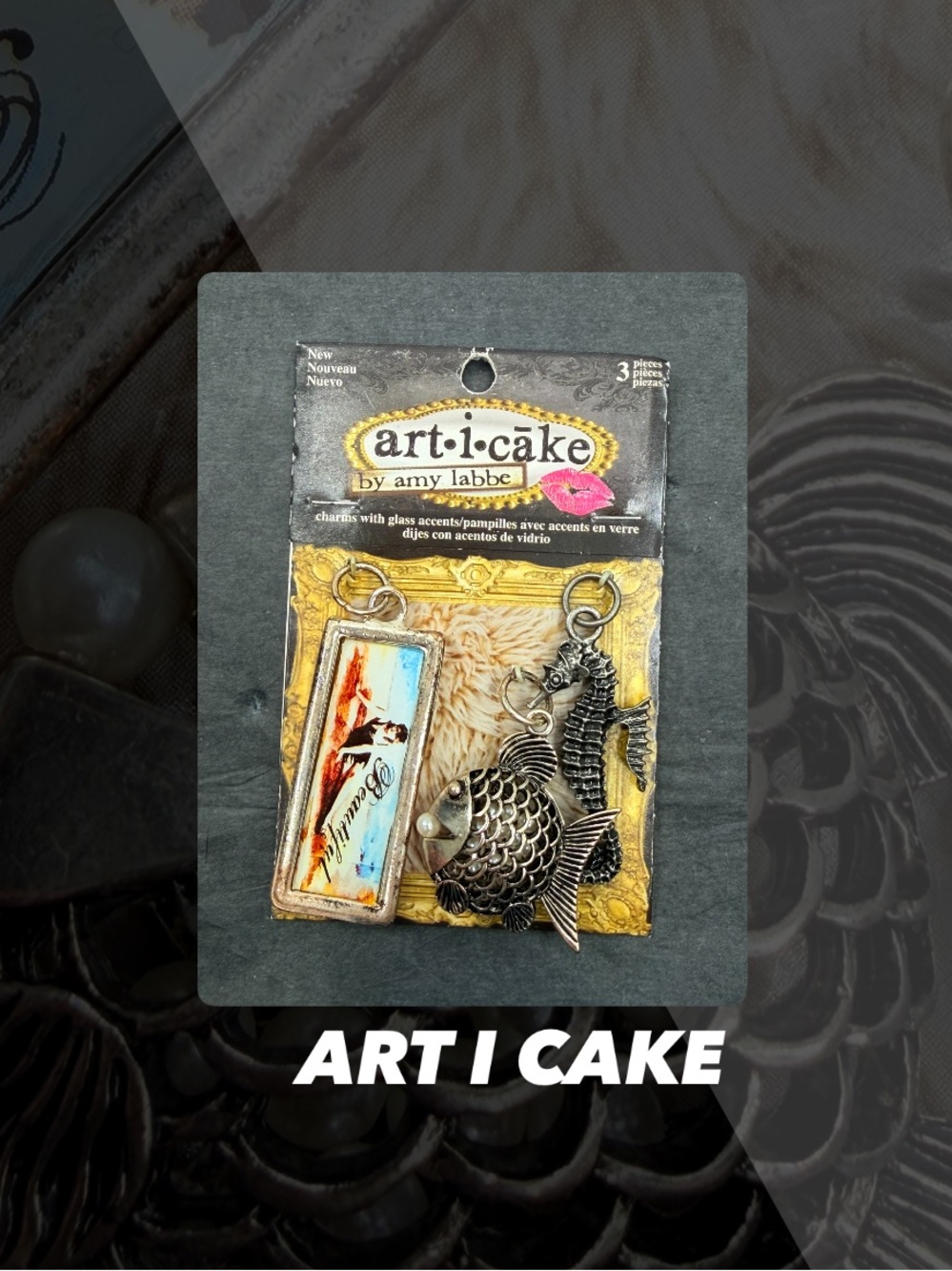 NWT Art I Cake By Amy Labbe Sea Themed Charms